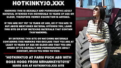Hotkinkyjo at public farm fuck her ass with Boss Hogg from mrhankeystoys Thumb
