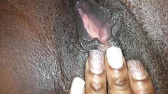 Quickest nut I&#039_ve ever got. Playing with myself before work. Super wett black pussy Thumb