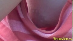 Asian babes side boob pee on by voyeur Thumb