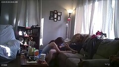 skinny amateur babe rides cock on couch Thumb