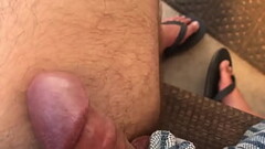 Look Mom, No Hands! Hands-Free Cum Shot in Shorts Outdoors Thumb