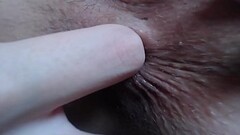 Extreme close up anal play and deep fingering asshole Thumb