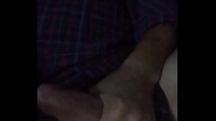 Guy playing with his nice stiff cock Thumb