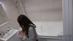 Czech Girl Keti in the shower - Hidden camera Thumb