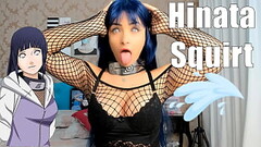 Sexy Cosplay Hinata - NARUTO - Teen Webcam Intense squirting through panties HOT Hitachi masturbatin Thumb