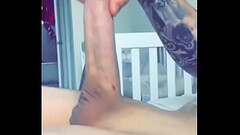 Latino big white cock touching Thumb