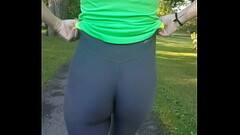 Spandex cuckhold wife swap public see through Thumb