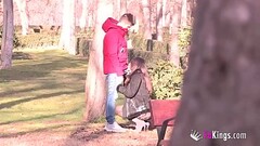 Lucia Nieto is back in FAKings to suck stranger&#039_s dicks right in the public park Thumb