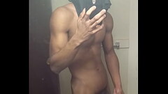 Black male skinny with mucels masterbation Thumb