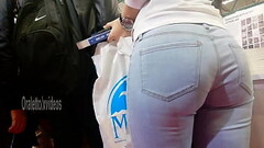 Turkish Candid -  White Jean Perfect Butt Thumb