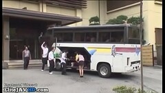 Japanese teacher wants fuck on the college bus Thumb