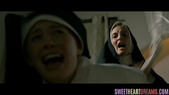 Teenage nun eaten out by busty babe Thumb