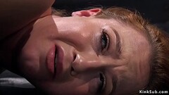 Hogtied babe pussy fucked with dildo Thumb